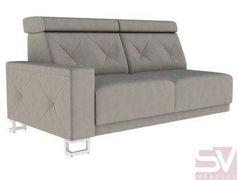 Dīvāna elements ar kreiso balstu un gulēšanas funkciju